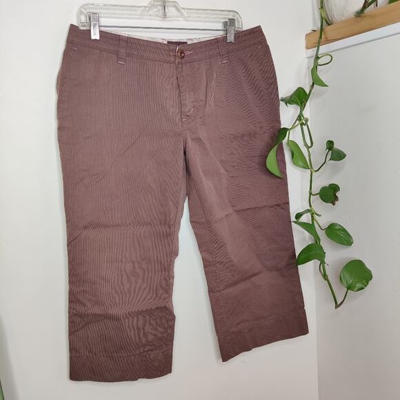 Horny Toad Brown Cropped Capri Pants Size 10 - Picture 1 of 9